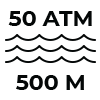 Водоустойчивост: 50 ATM - специално предназначен за професионално гмуркане на големи дълбочини
