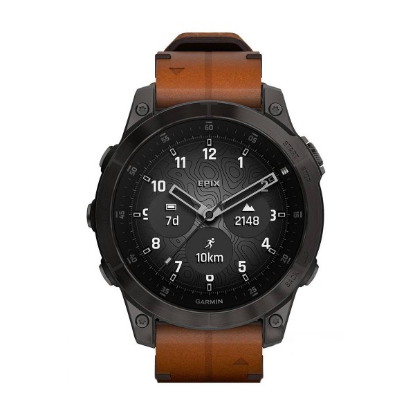 Часовник Garmin Epix Gen 2 Sapphire Black/Carbon Gray DLC Titanium 010-02582-30