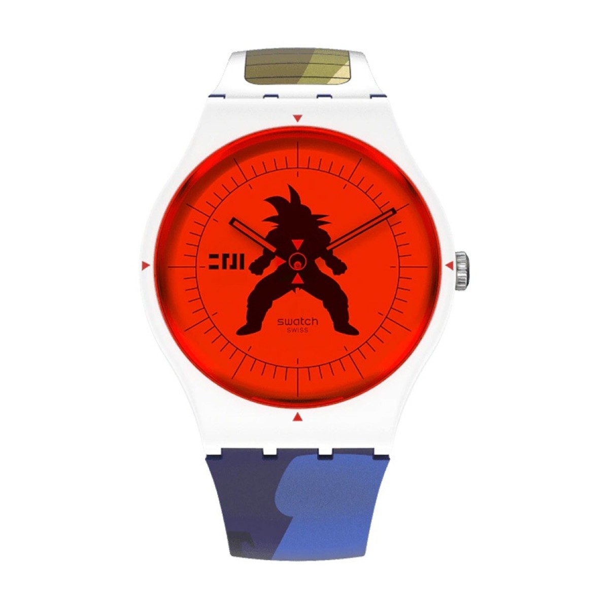 Часовник Swatch Vegeta x Swatch SUOZ348