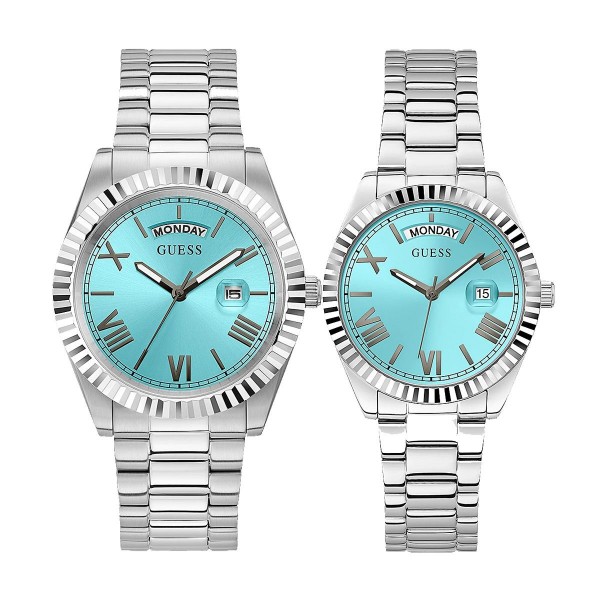 Комплект часовници за двойки Guess GW0265G11 & GW0308L4