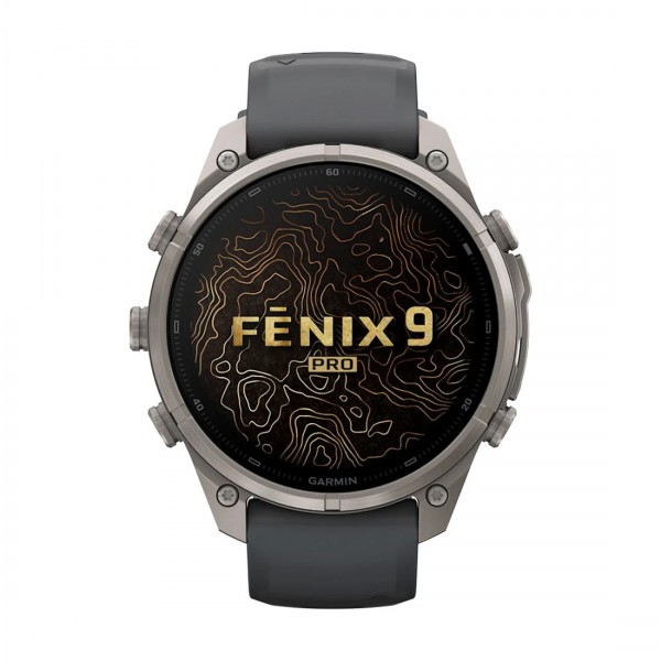 Смарт часовник Garmin Fenix 9 Pro Amoled 47 мм GPS Titanium/Graphite/Black 010-04336-26