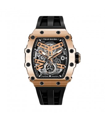 Часовник Tsar Bomba Black Gold Emperor Automatic JYTB8208AG