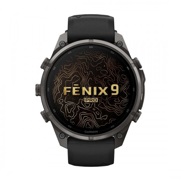 Смарт часовник Garmin Fenix 9 Pro Amoled 47 мм LTE Carbon Gray DLC Titanium/Black/Pebble Gray 010-04336-11