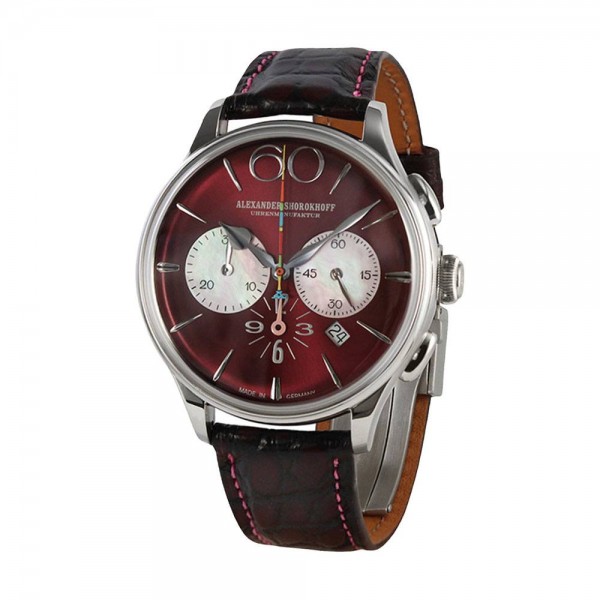 Часовник Alexander Shorokhoff Happy Second Bordeaux Limited Edition AS.HS-06