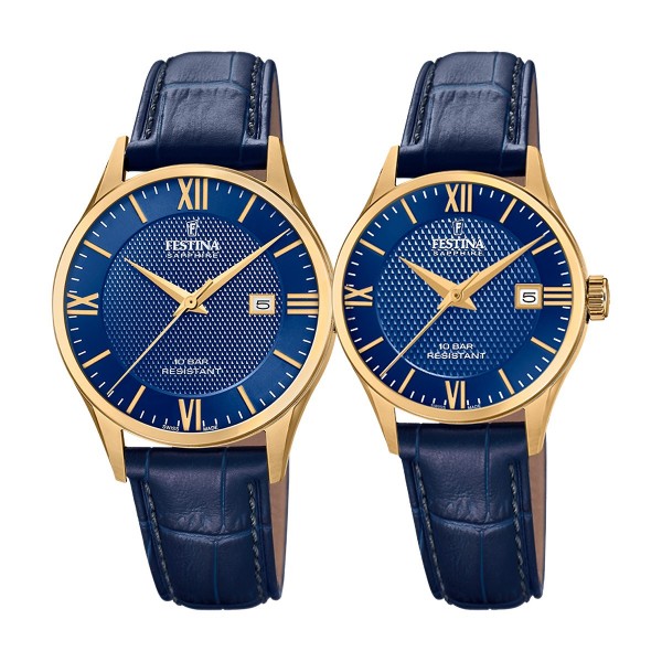 Комплект часовници за двойки Festina Swiss Made F20010/3 & F20011/3