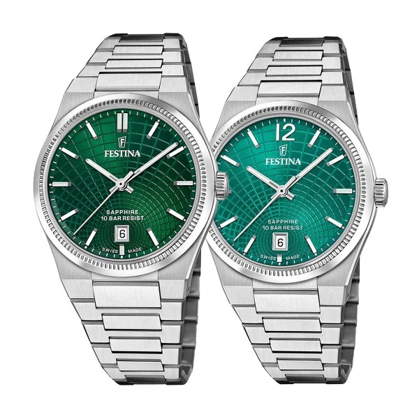 Комплект часовници за двойки Festina Swiss Made F20051/5-F20052/6
