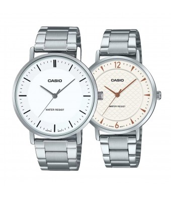 Комплект часовници за двойки Casio MTP-VT04D-7EDF-LTP-VT04D-7ADF