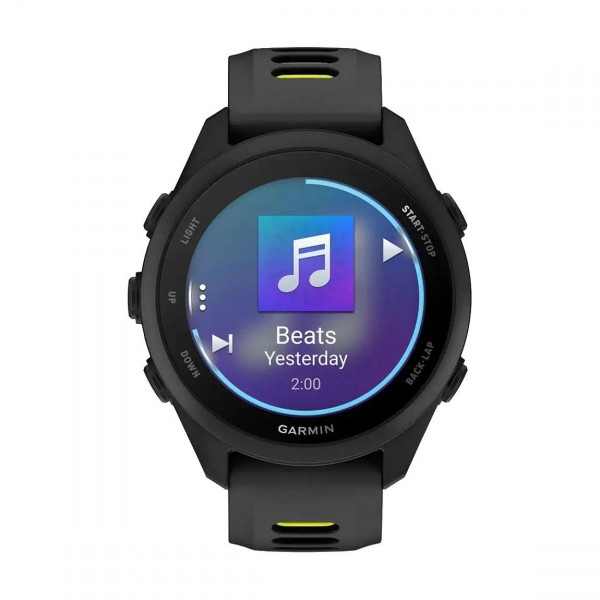 Смарт часовник Garmin Forerunner 170 Music Amoled 43 мм GPS Black/Amp Yellow 010-03920-10