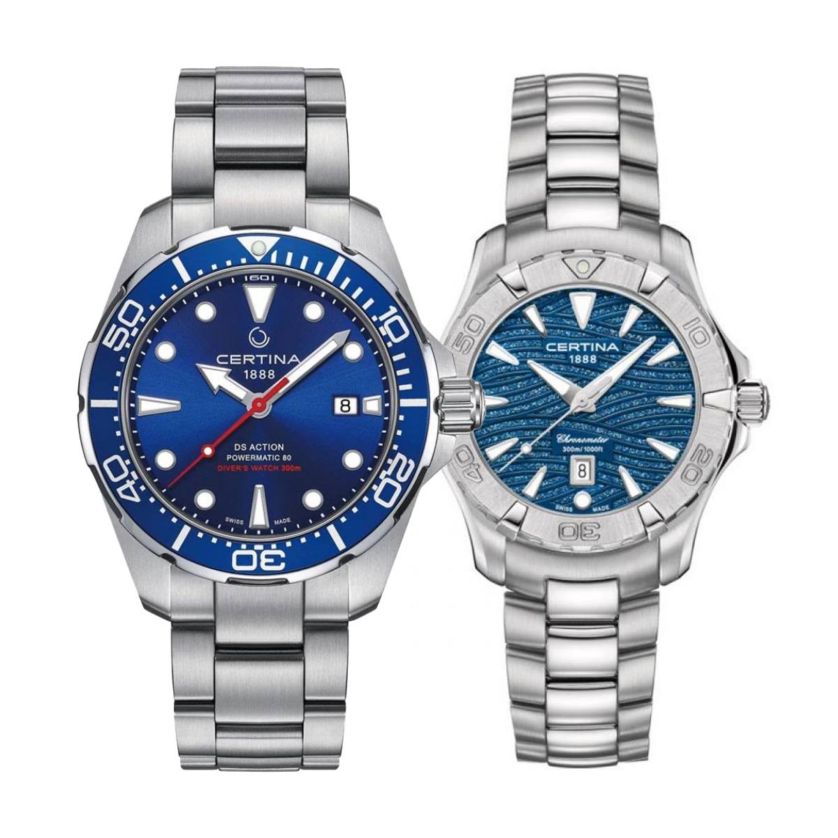 Комплект часовници за двойки Certina DS Action C032.407.11.041.00-C032.251.11.041.09 Комплект часовници за двойки Certina DS Action C032.407.11.041.00-C032.251.11.041.09