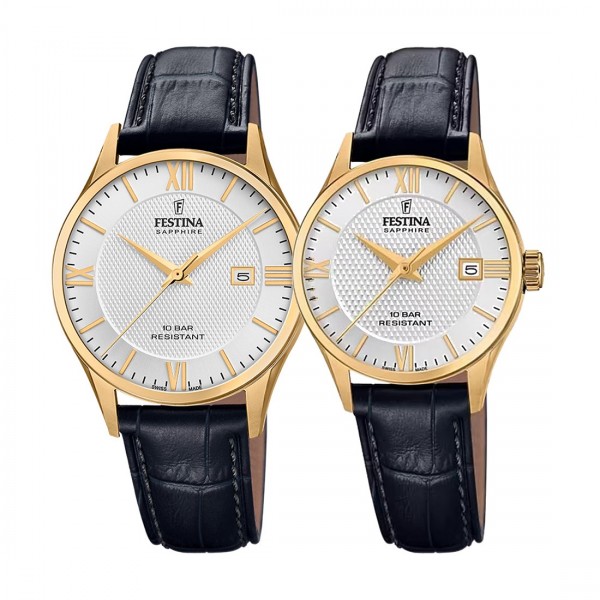 Комплект часовници за двойки Festina Swiss Made F20010/2 & F20011/1