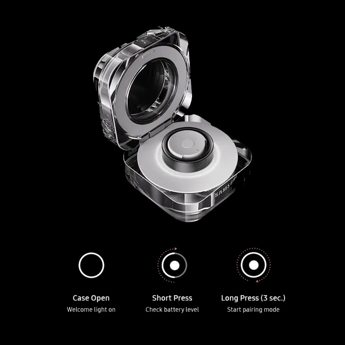 Часовник пръстен Samsung Galaxy Ring Silver SM-Q502NZSAEUE
