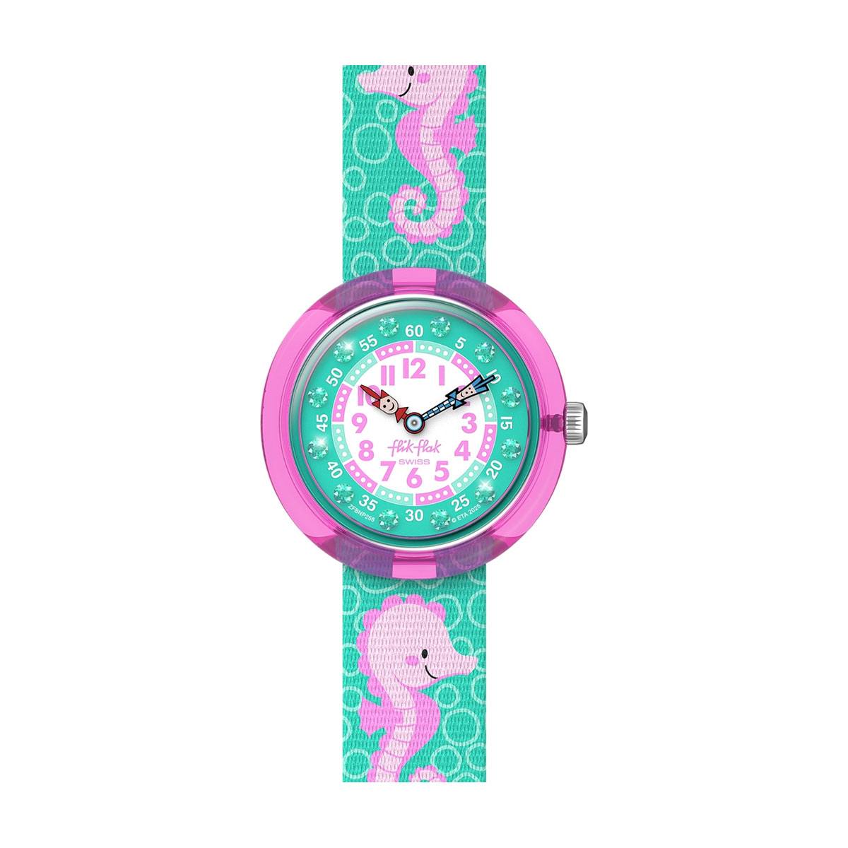 Часовник Flik Flak Bubbly Seahorse ZFBNP256