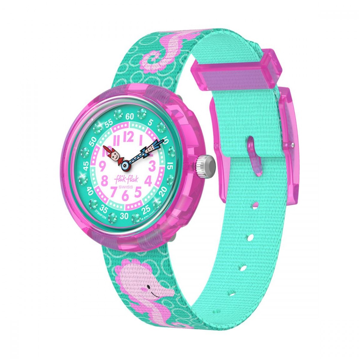 Часовник Flik Flak Bubbly Seahorse ZFBNP256