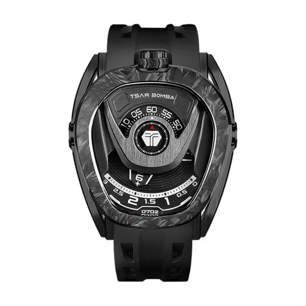 Часовник Tsar Bomba Pulse Reactor-Interchangeable Automatic Carbon Fiber Black ELY8213FB