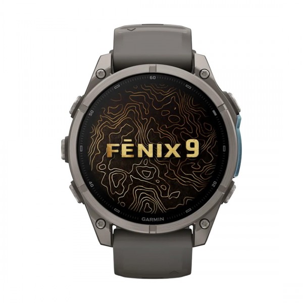 Смарт часовник Garmin Fenix 9 Amoled 47 мм GPS Titanium/Pebble Grey 010-04762-01