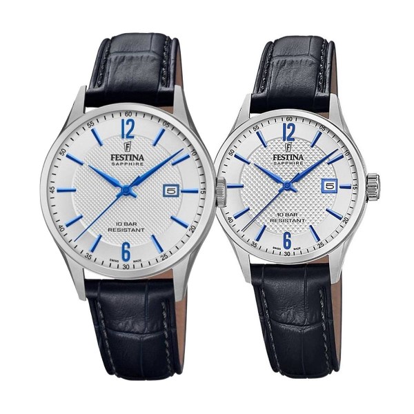 Комплект часовници за двойки Festina Swiss MadeF20007/2-F20009/6