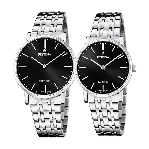 Комплект часовници за двойки Festina Swiss Made F20045/4-F20047/4