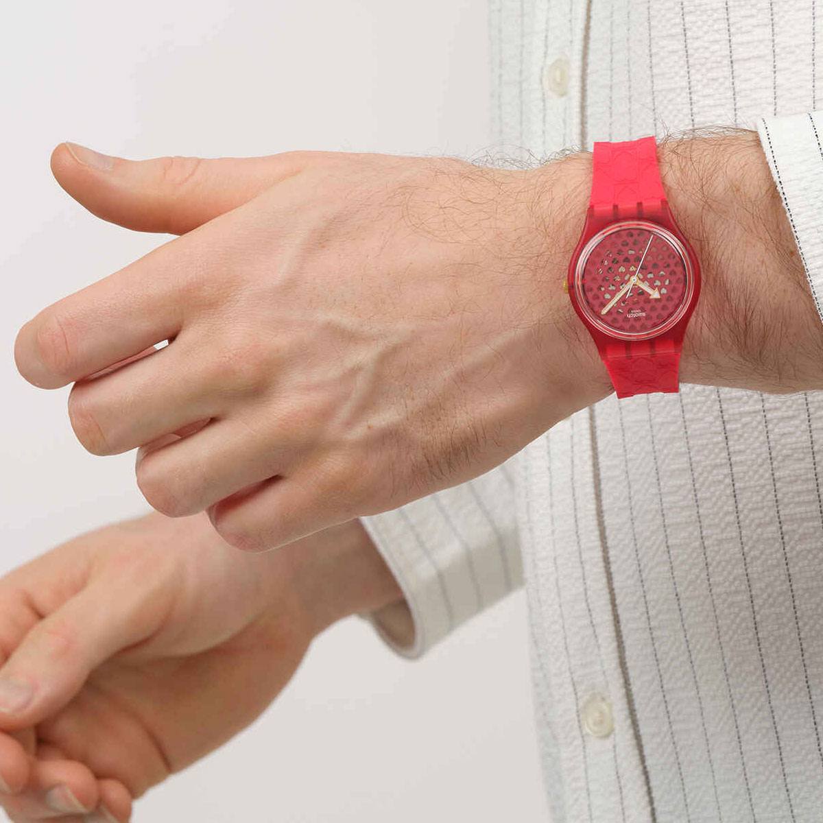 Часовник Swatch Love In Scarlet SO28Z122 Часовник Swatch Love In Scarlet SO28Z122