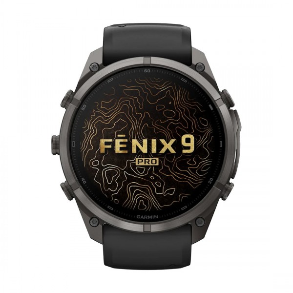Смарт часовник Garmin Fenix 9 Pro Amoled 51 мм LTE Carbon Gray DLC Titanium/Black/Pebble Gray 010-04337-11