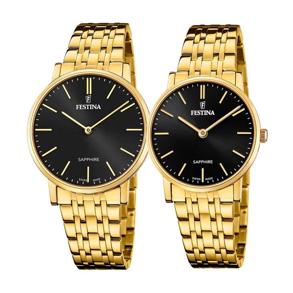 Комплект часовници за двойки Festina Swiss Made F20046/5-F20048/4