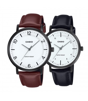 Комплект часовници за двойки Casio MTP-VT03BL-7BDF-LTP-VT03BL-7BDF