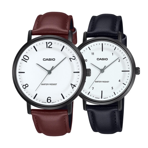 Комплект часовници за двойки Casio MTP-VT03BL-7BDF-LTP-VT03BL-7BDF