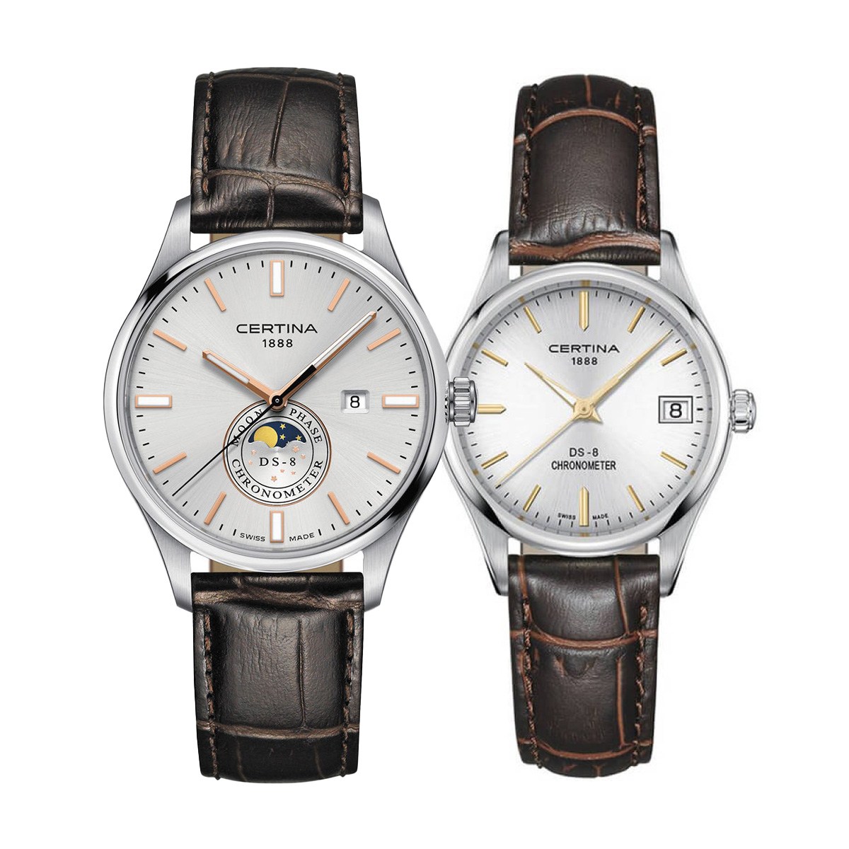 Комплект часовници за двойки Certina DS-8 C033.457.16.031.00-C033.251.16.031.01