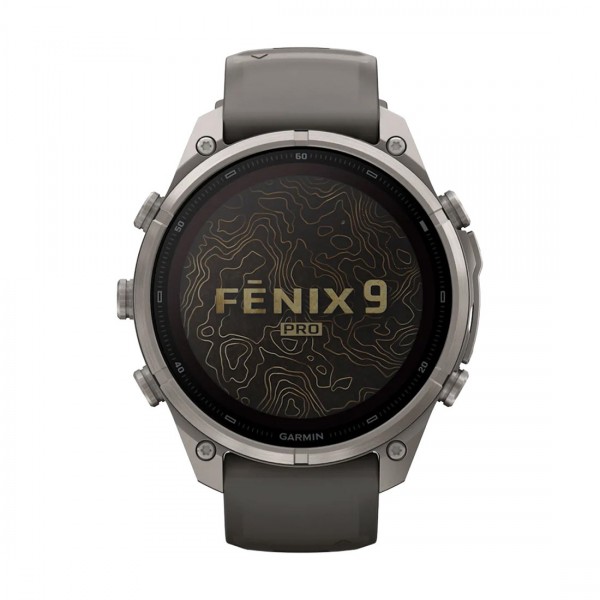 Смарт часовник Garmin Fenix 9 Pro MiP Solar 47 мм LTE Titanium/Pebble Gray 010-04338-01