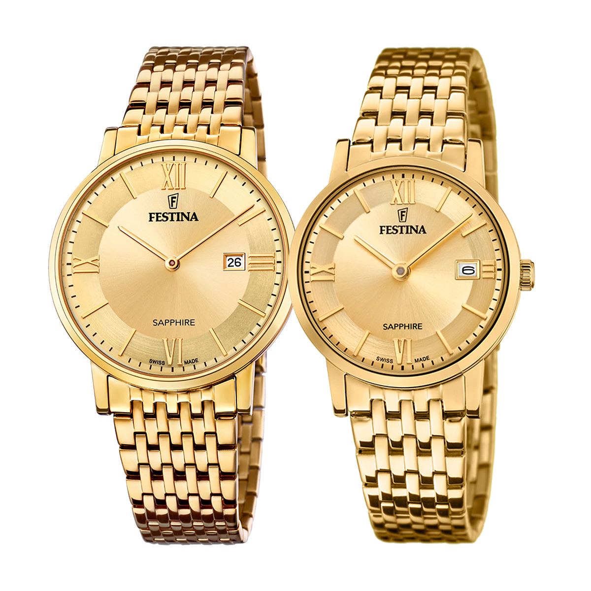 Комплект часовници за двойки Festina Swiss Made F20020/2 & F20021/2