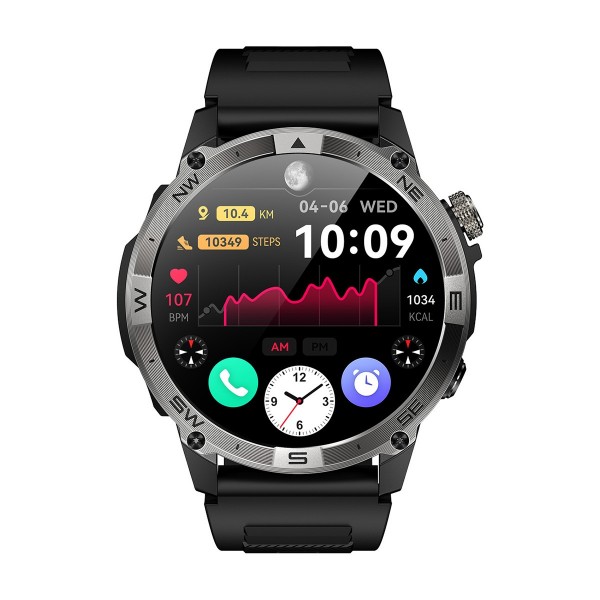 Смарт часовник Xmart Amoled 48 мм Black HK08