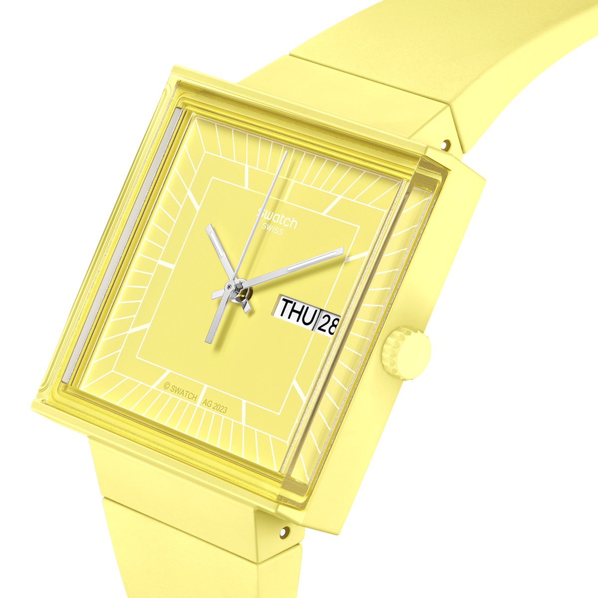 Часовник Swatch What If Lemon SO34J700