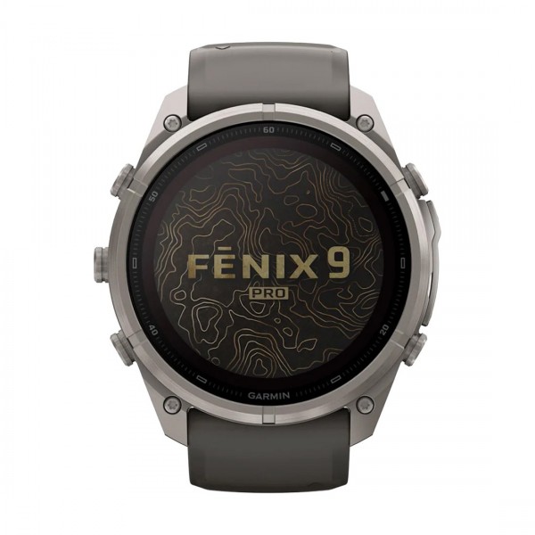 Смарт часовник Garmin Fenix 9 Pro MiP Solar 51 мм LTE Titanium/Pebble Gray 010-04339-01