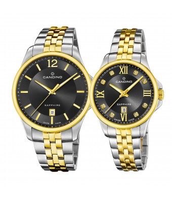 Комплект часовници за двойки Candino C4763/4-C4767/5