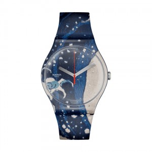 Часовник Swatch The Great Wave By Hokusai & Astrolabe SUOZ351