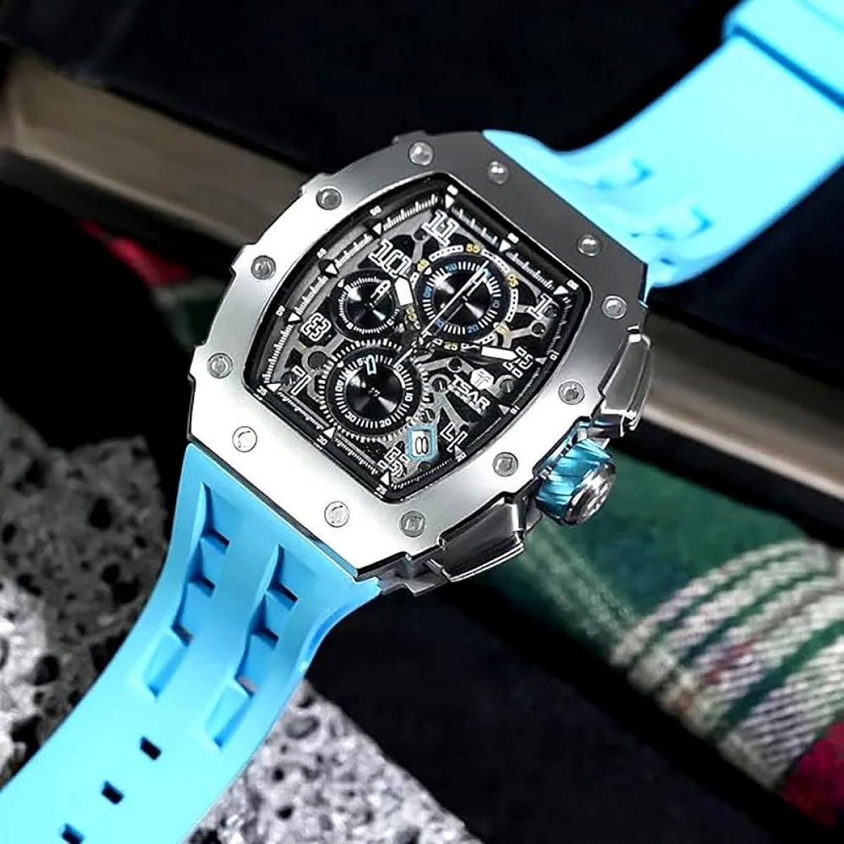 Часовник Tsar Bomba Ultra Blue Unique Edition TB8204SB