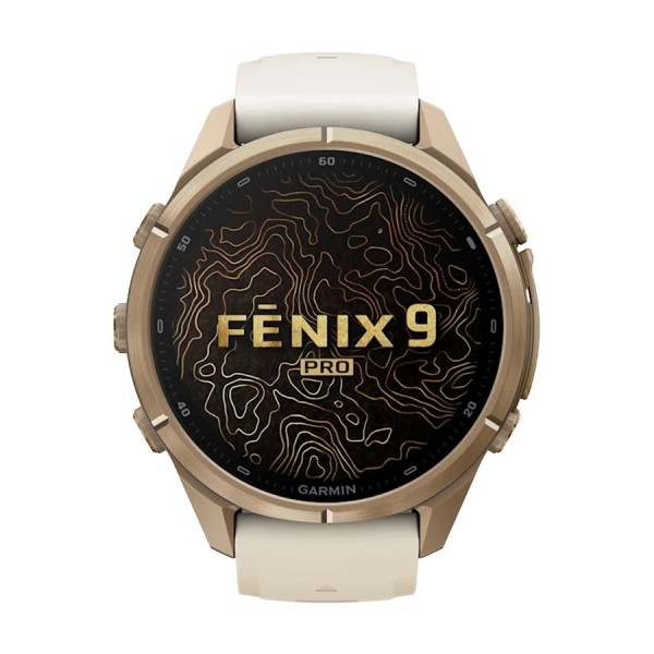 Смарт часовник Garmin Fenix 9 Pro Amoled 43 мм GPS Autumn Gold Titanium/Cream/French Gray 010-04335-26