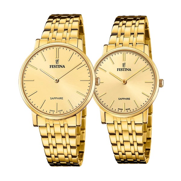 Комплект часовници за двойки Festina Swiss Made F20046/3-F20048/3