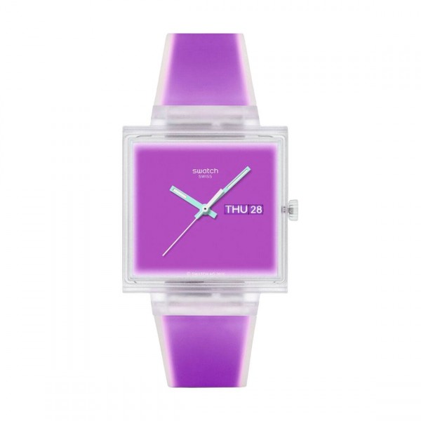 Часовник Swatch What If... See Thru Magenta? SO38K705