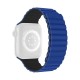 Двуцветна силиконова каишка за Apple Watch 42/44/45/49 мм, синьо и черно