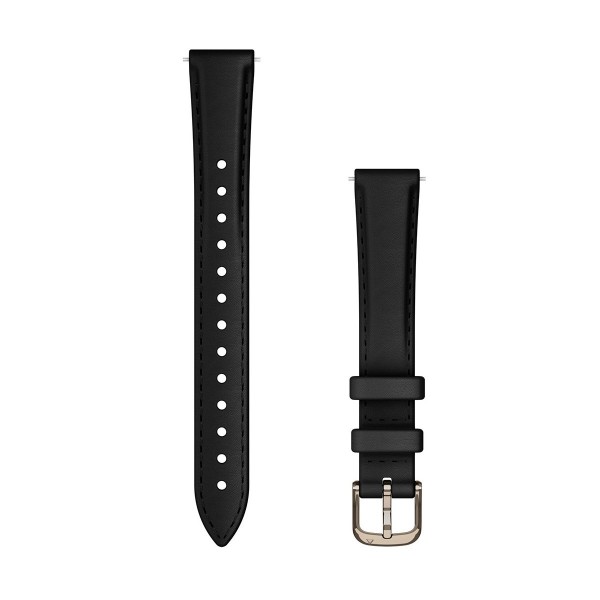 Кожена каишка Garmin Lily, 14 мм, черен, 010-13302-22