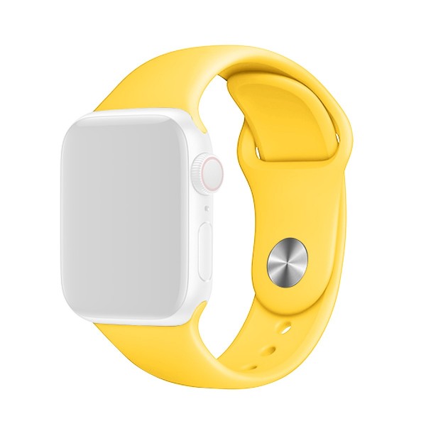 Силиконова каишка за Apple Watch 38/40/41 мм, жълта
