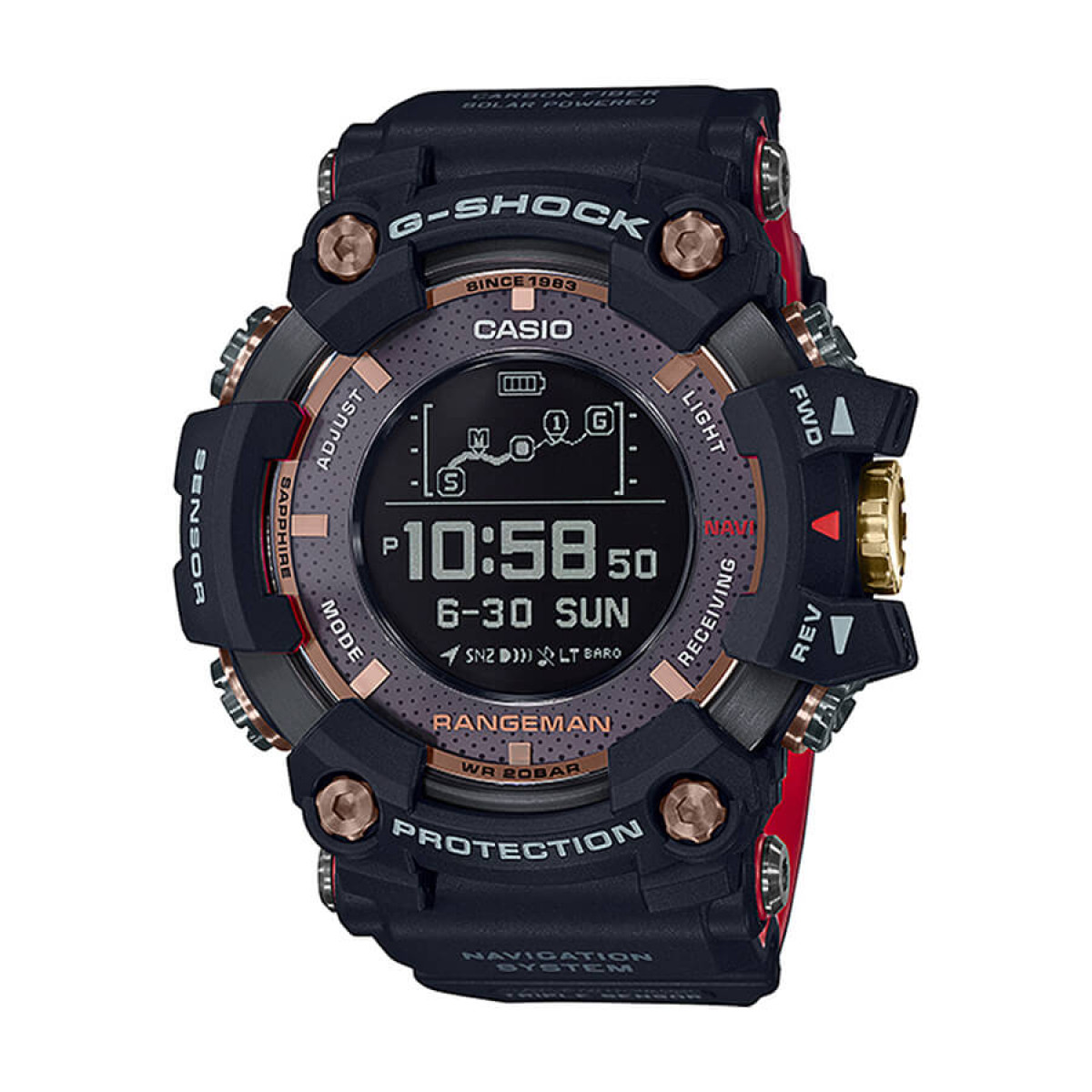 ЧаÑовник Casio G-Shock Rangeman GPR-B1000TF-1ER - Timer.bg