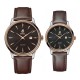 Комплект часовници за двойки Ernest Borel GBR5650H-03191BR & LBR5650H-03191BR