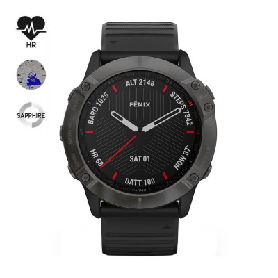 Часовник Garmin Fenix 6X Sapphire Carbon Gray DLC 010-02157-11