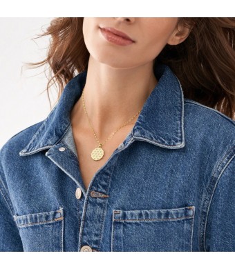Дамско колие с цирконий Fossil JF04382710